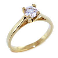 Bague de fiançailles Serti griffe Maline 0,5ct - Image 2 