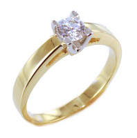 Bague de fiançailles Serti griffe Maple 0,23ct - Image 2 