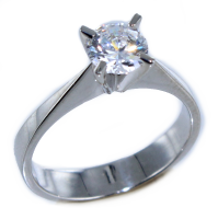 Bague de fiançailles Serti griffe Milène 0,65ct - Image 3 