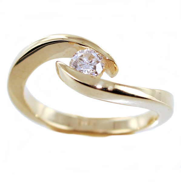 Bague de fiançailles Serti suspendu Melissa Or 18 K Jaune 