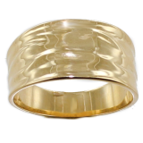 Bague Or 18 K Froissée 