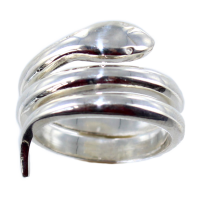 Bague Argent Serpent 