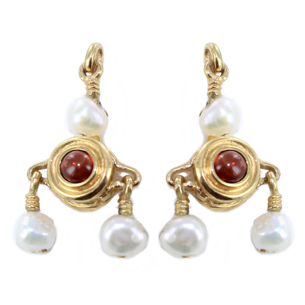 Boucles d'oreilles Or 18 K Jaune Etrusques 