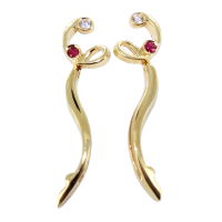 Boucles d'oreilles Or 18 K Jaune Mélice 