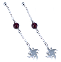 Boucles d'oreilles Argent Etoile Solis 