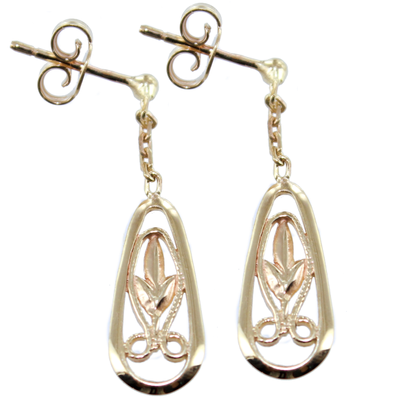 Boucles d'oreilles Or Jaune Lys 