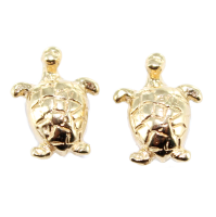 Boucles d'oreilles Or Jaune Tortue 