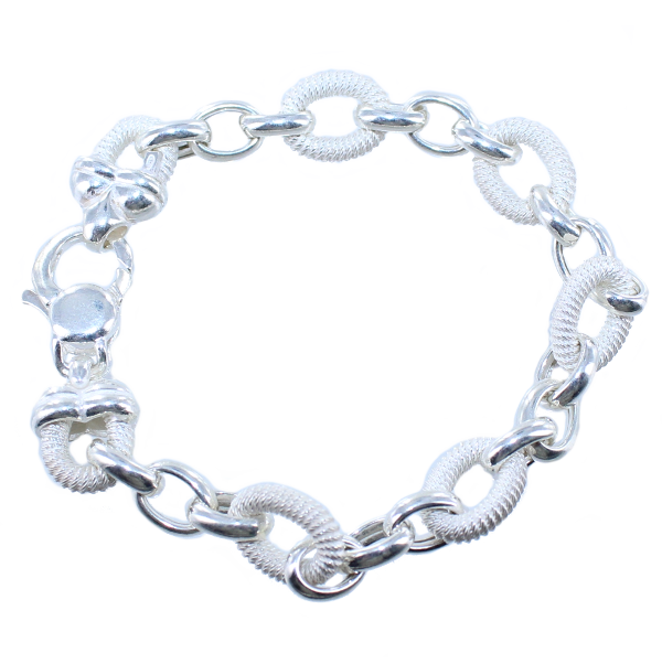 Bracelet Argent Gouttes glacées 