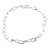 Bracelet Argent Maillons pour breloques 