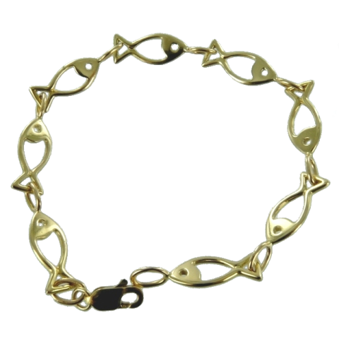 Bracelet Or Jaune Pêche à la ligne - Taille 2 