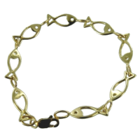 Bracelet Or Jaune Pêche à la ligne - Taille 2 