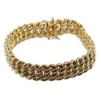 Bracelet Or Jaune Maille Américaine Tressy II 