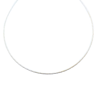 Chaîne Argent Cable semi rigide torsadé 45cm