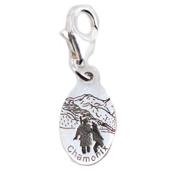 Système fixation Argent Mousqueton 