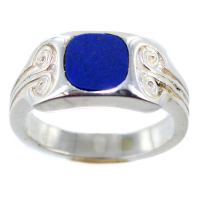 Chevalière Argent Bague Art Nouveau 