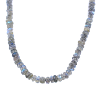 Collier Argent Labradorite 