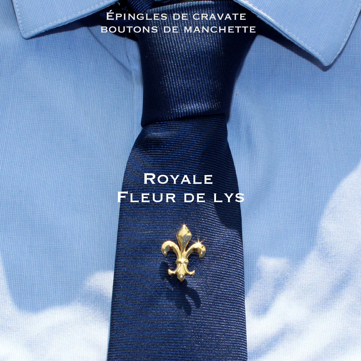 Epingle de cravate Fleur de Lys - Image 2