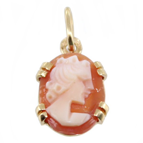 Pendentif Or Jaune Camée - Astartée 