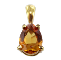 Pendentif Or Jaune Pera 7x5 Cognac 