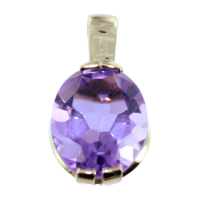 Pendentif Or Jaune Lovale 11x9 Ultra Violet 