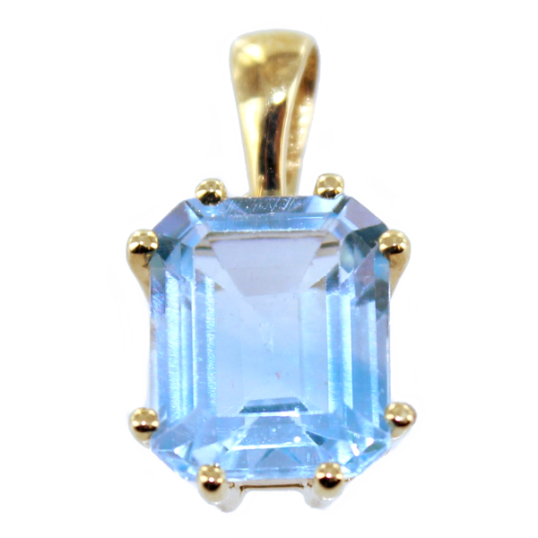 Pendentif Or Jaune Val Bleu 