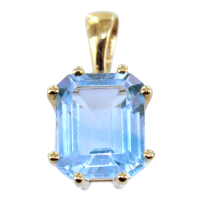 Pendentif Or Jaune Val Bleu 