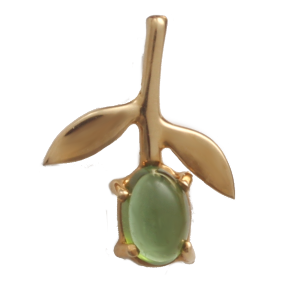 Pendentif Or Jaune Bourgeon 14mm 