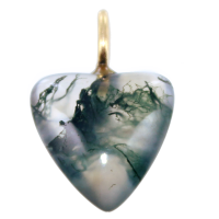 Pendentif Or 18 K Jaune Mon petit coeur en mousse 