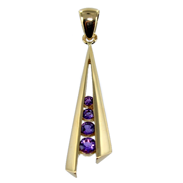 Pendentif Or Jaune Trisile 