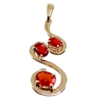 Pendentif Or Jaune Coquelicot 