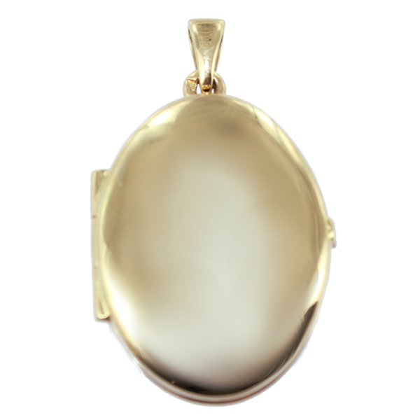 Pendentif Or Jaune Cassolette Ovale - 30 x 20 mm 