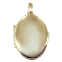 Pendentif Or Jaune Cassolette Ovale - 30 x 20 mm 