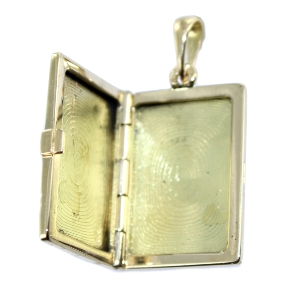 Pendentif Cassolette Rectangulaire Livre - 24 x 12 mm - Image 2