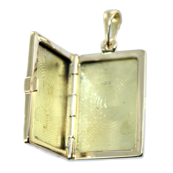 Pendentif Cassolette Rectangulaire Livre - 24 x 12 mm - Image 2 