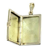 Pendentif Cassolette Rectangulaire Livre - 24 x 12 mm - Image 2 