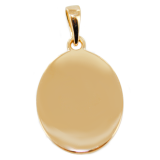 Médaille Or Jaune  ovale 20x15mm 