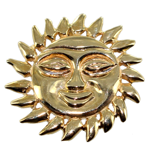 Pendentif Or Jaune Soleil - Taille 2 