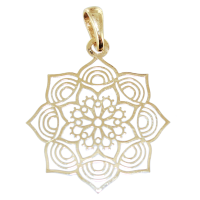 Pendentif Or Jaune Mandala - Taille 1 