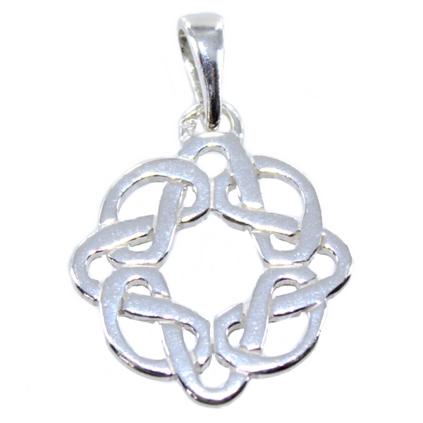 Pendentif Argent Rosace entrelacs 