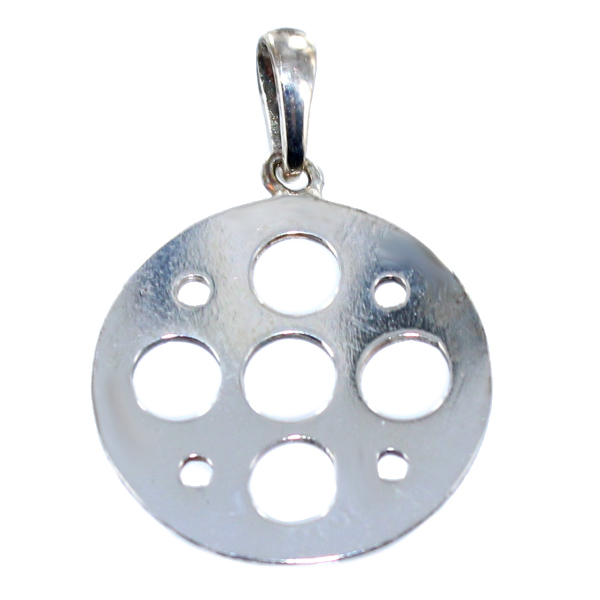 Pendentif Argent Disque 