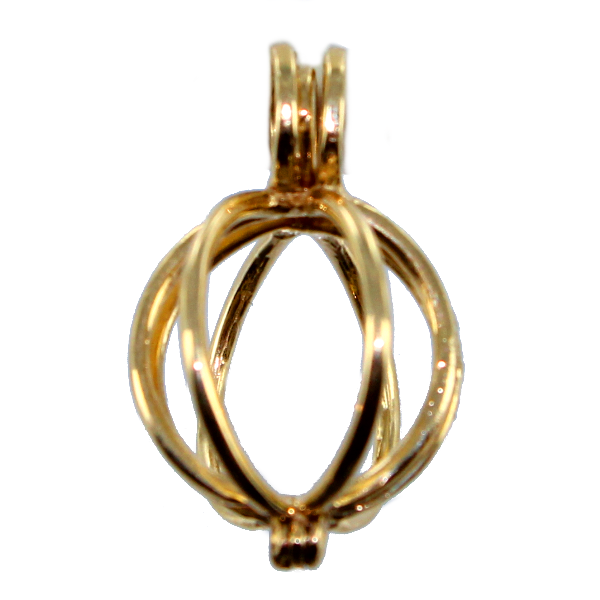 Pendentif Or Jaune Cage doré 