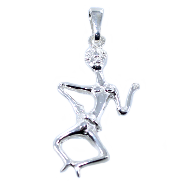 Pendentif Argent Danseur Africain 