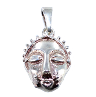 Pendentif Argent Masque africain Ngala 