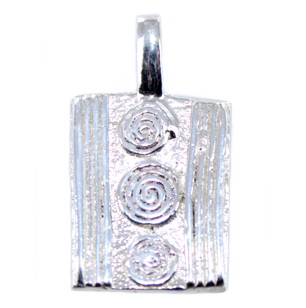 Pendentif Argent Poids africain Okandé 