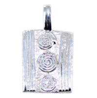 Pendentif Argent Poids africain Okandé 