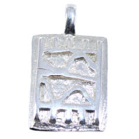 Pendentif Argent Poids africain Tenda 