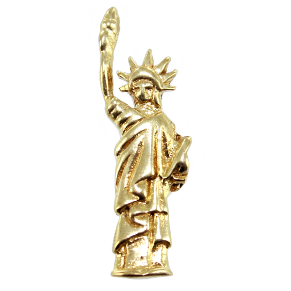 Pendentif Or Jaune Statue de la Liberté 