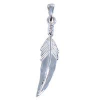 Pendentif Argent Plume d'Indien 