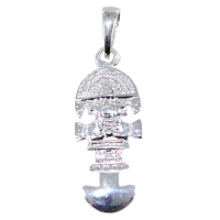 Pendentif Argent Couteau Tumi Inca 