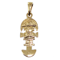 Pendentif Or Jaune Couteau Tumi Inca - Taille 1 